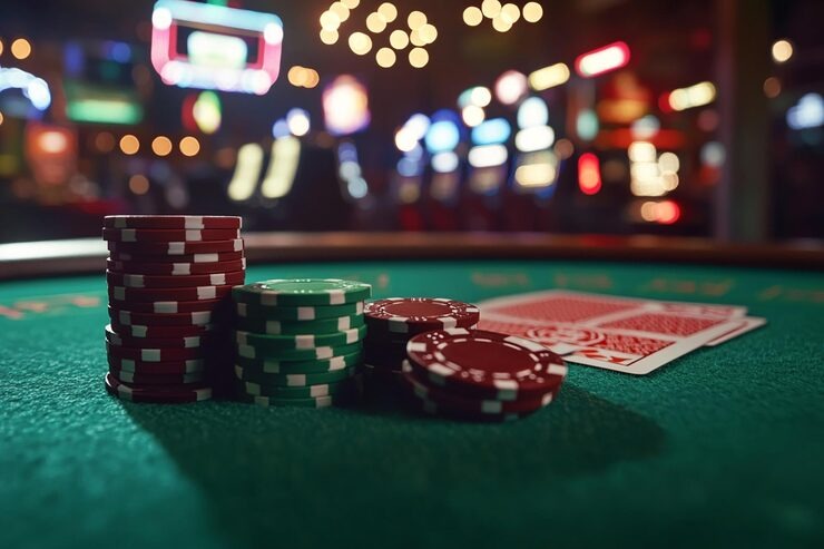 Live dealer at lotus88 Bandar Poker table with HD camera feed